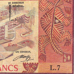 Cameroun - Pick 15b - 500 francs - Série L.7 - 1976 - Etat : TB- à TB