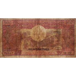 Cameroun - Pick 15d_2 - 500 francs - Série M.16 - 01/01/1983 - Etat : B+ à TB-