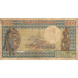 Cameroun - Pick 16a - 1'000 francs - Série S.9 - 1974 - Etat : B+ à TB-
