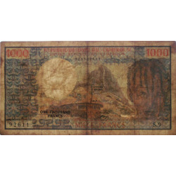 Cameroun - Pick 16a - 1'000 francs - Série S.9 - 1974 - Etat : B+ à TB-
