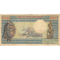 Cameroun - Pick 16a - 1'000 francs - Série Y.14 - 1974 - Etat : TB