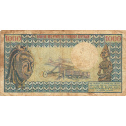 Cameroun - Pick 16a - 1'000 francs - Série L.15 - 1974 - Etat : B+