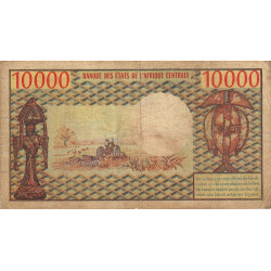 Cameroun - Pick 18b_1 - 10'000 francs - Série F.4 - 1978 - Etat : TB