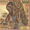 Cameroun - Pick 22_1a - 5'000 francs - Série B.2 - 1984 - Etat : TB