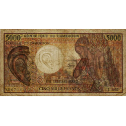 Cameroun - Pick 22_1b - 5'000 francs - Série U.002 - 1985 - Etat : TB-
