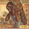 Cameroun - Pick 22_2 - 5'000 francs - Série P.002 - 1990 - Etat : TB