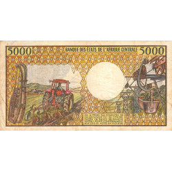 Cameroun - Pick 22_3 - 5'000 francs - Série L.002 - 1992 - Etat : TB-