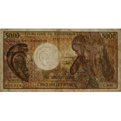 Cameroun - Pick 22_3 - 5'000 francs - Série L.002 - 1992 - Etat : TB-