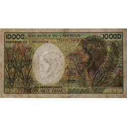 Cameroun - Pick 23_1a - 10'000 francs - Série L.2 - 1983 - Etat : TB