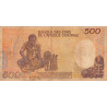 Cameroun - Pick 24a_2 - 500 francs - Série D.02 - 01/01/1986 - Etat : B+ à TB-