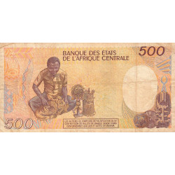 Cameroun - Pick 24a_3 - 500 francs - Série C.03 - 01/01/1987 - Etat : TB-