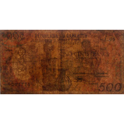 Cameroun - Pick 24a_4 - 500 francs - Série L.03 - 01/01/1988 - Etat : B+
