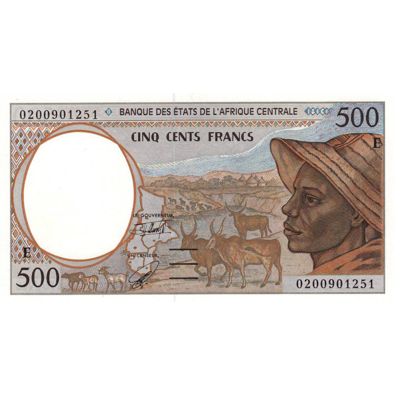 Cameroun - Afrique Centrale - Pick 201Eh - 500 francs - 2002 - Etat : NEUF