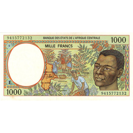 Cameroun - Afrique Centrale - Pick 202Eb - 1'000 francs - 1994 - Etat : SUP