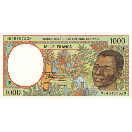 Cameroun - Afrique Centrale - Pick 202Ec - 1'000 francs - 1995 - Etat : SUP