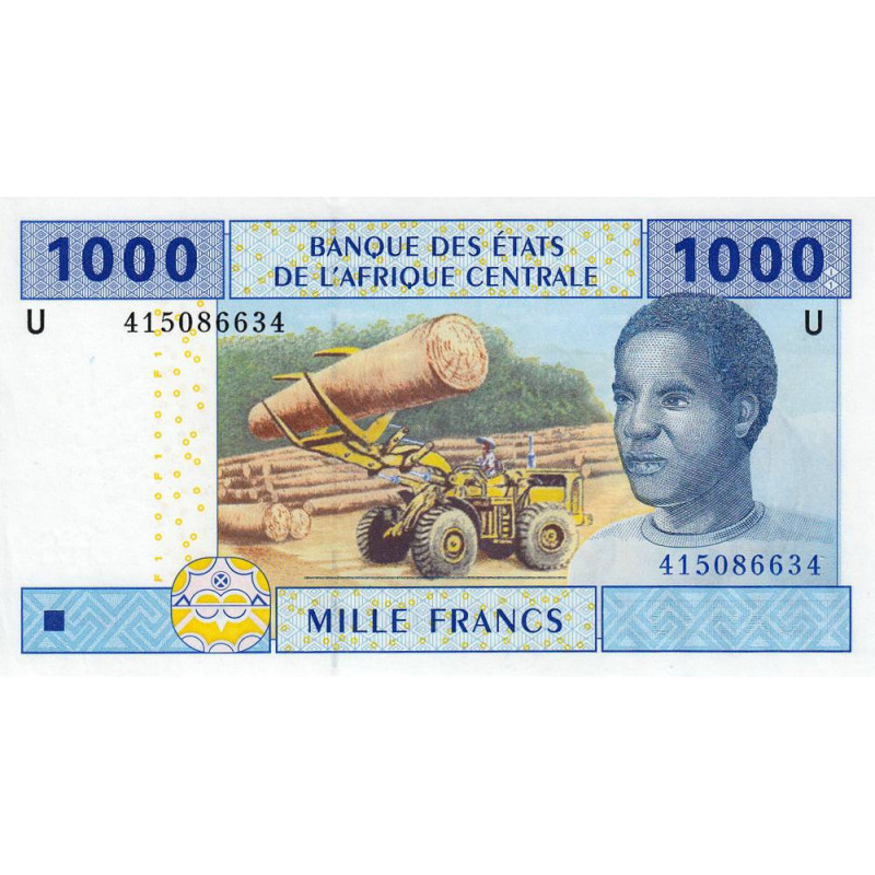 Cameroun - Afrique Centrale - Pick 207Ud - 1'000 francs - 2002 (2010) - Etat : NEUF