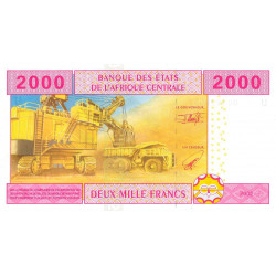 Cameroun - Afrique Centrale - Pick 208Ua - 2'000 francs - 2002 - Etat : NEUF