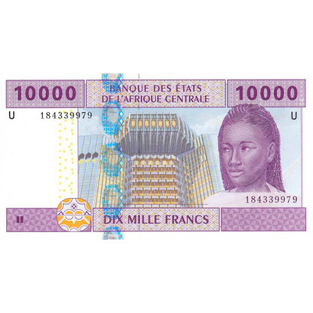 Cameroun - Afrique Centrale - Pick 210Ub - 10'000 francs - 2002 (2006) - Etat : NEUF