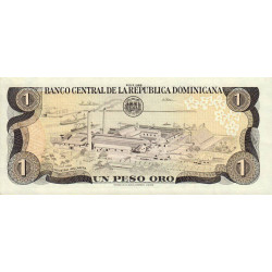 Rép. Dominicaine - Pick 126c - 1 peso oro - 1988 - Etat : NEUF