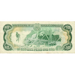 Rép. Dominicaine - Pick 132 - 10 pesos oro - 1990 - Etat : TTB