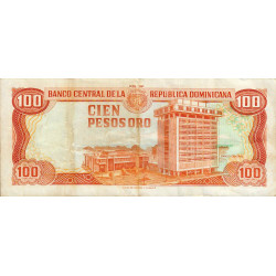Rép. Dominicaine - Pick 144 - 100 pesos oro - 1993 - Etat : TB+