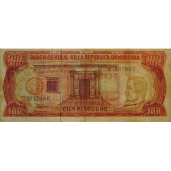 Rép. Dominicaine - Pick 144 - 100 pesos oro - 1993 - Etat : TB+