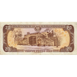Rép. Dominicaine - Pick 154b - 20 pesos oro - 1998 - Etat : TTB+
