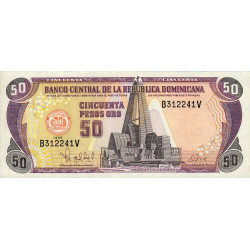 Rép. Dominicaine - Pick 155b - 50 pesos oro - 1998 - Etat : SUP