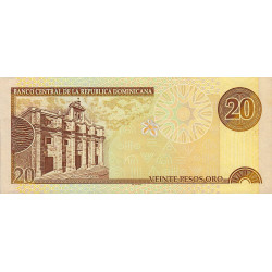 Rép. Dominicaine - Pick 169a - 20 pesos oro - 2001 - Etat : NEUF