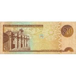 Rép. Dominicaine - Pick 169b - 20 pesos oro - 2002 - Etat : TTB