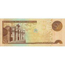 Rép. Dominicaine - Pick 169b - 20 pesos oro - 2002 - Etat : NEUF