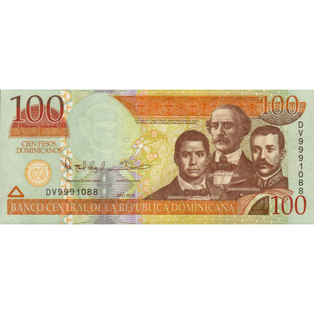 Rép. Dominicaine - Pick 184c - 100 pesos dominicanos - 2013 - Etat : NEUF