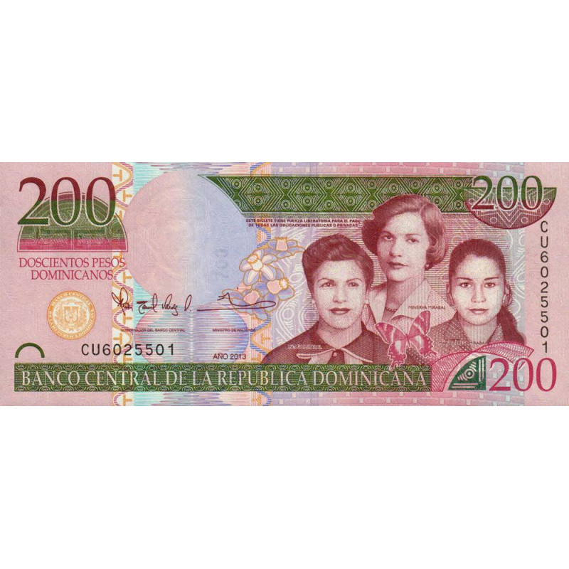 Rép. Dominicaine - Pick 185 - 200 pesos dominicanos - 2013 - Etat : NEUF