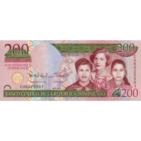 Rép. Dominicaine - Pick 185 - 200 pesos dominicanos - 2013 - Etat : NEUF