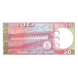 Bangladesh - Pick 26a - 10 taka - Série খ - 05/1990 - Etat : SPL