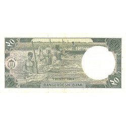Bangladesh - Pick 27a_2 - 20 taka - Série ক ঢ - 03/1990 - Etat : TTB+