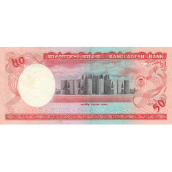 Bangladesh - Pick 28a_2 - 50 taka - Série ছ - 03/1990 - Etat : TTB