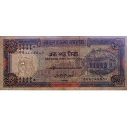 Bangladesh - Pick 31a_2 - 100 taka - Série ক ঘ - 06/1988 - Etat : B+
