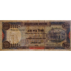 Bangladesh - Pick 31a_2 - 100 taka - Série ক ঙ - 06/1988 - Etat : B+