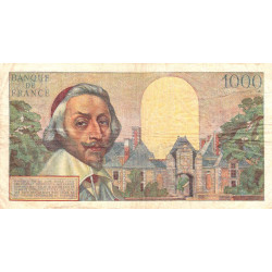 F 42-25 - 07/03/1957 - 1000 francs - Richelieu - Série R.317 - Etat : TB+