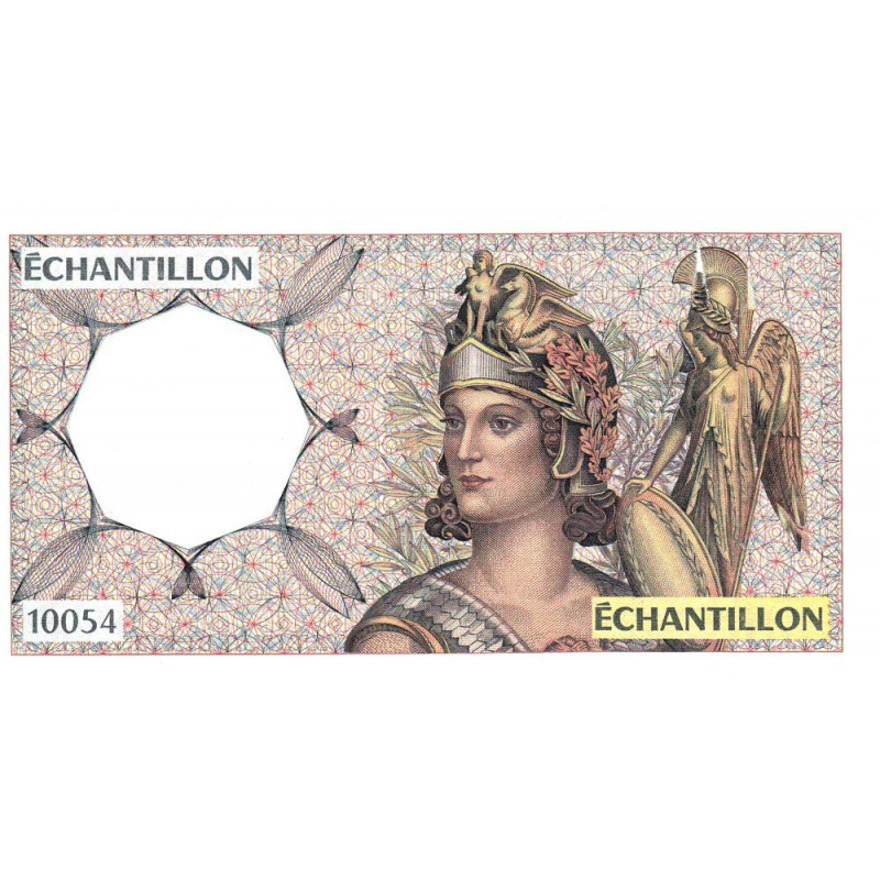 Athena à droite - Format 50 francs QUENTIN DE LA TOUR - DIS-04-A-02 - Etat : TTB-