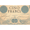F 01-02 - 25/01/1872 - 5 francs - Noir - Série D.122 - Etat : B