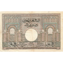 Maroc - Pick 21_3 - 50 francs - Série G.613 - 09/11/1942 - Etat : TTB