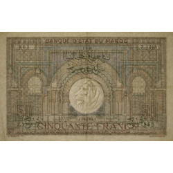Maroc - Pick 21_4 - 50 francs - Série Z.1248 - 01/03/1945 - Etat : TTB