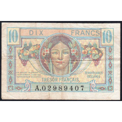 VF 30-01 - 10 francs - Trésor français - Territoires occupés - 1947 - Etat : TTB-