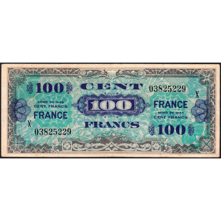 billets du tresor billet. 100 francs, france, type américain, 1945, série 4