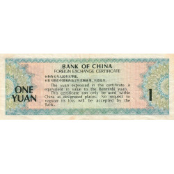 Chine - Bank of China - Pick FX 3 - 1 yüan - 1979 - Etat : TB+