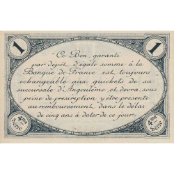 Angoulême - Pirot 9-27 - 1 franc - 4ème série - 15/01/1915 - Etat : SUP