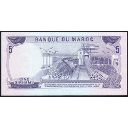 Maroc - Pick 56_2 - 5 dirhams - Série AA/27 - 1970 - Etat : NEUF