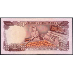 Maroc - Pick 57a_2 - 10 dirhams - Série BA/19 - 1970 - Etat : SUP